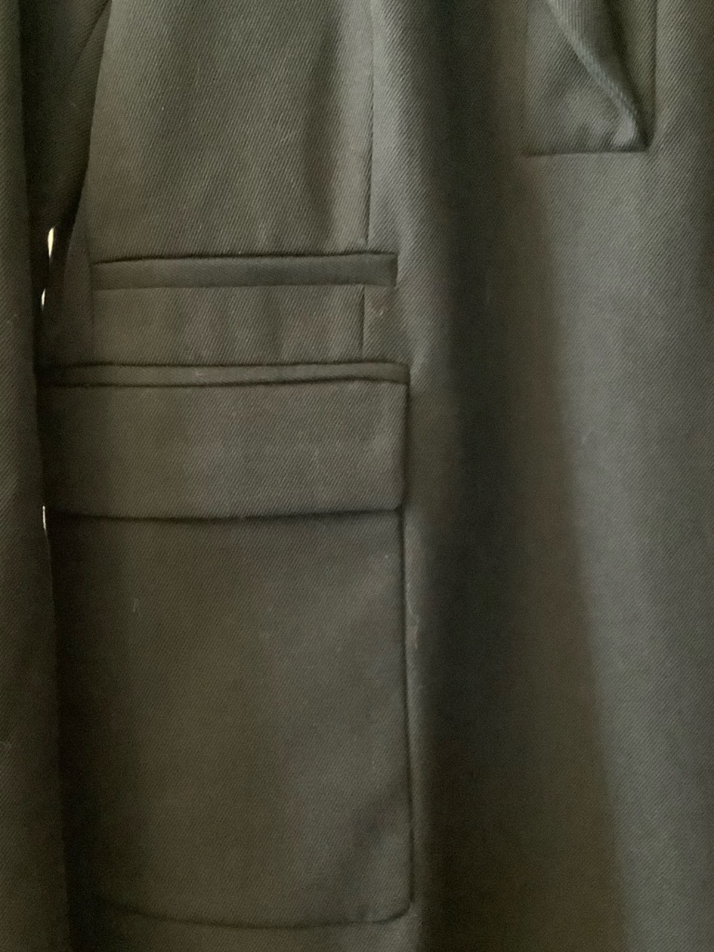 J. Crew Navy Single-Breasted Long Coat Dress - Picture 5 of 9
